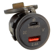 USB A/C Schnellader Voltmeter 12/24V 5V 3.1A
