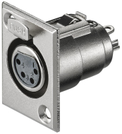 XLR Einbaubuchse 4-Pin